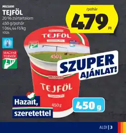 ALDI MILSANI TEJFÖL ajánlat