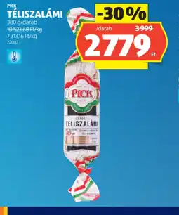ALDI PICK TÉLISZALÁMI ajánlat