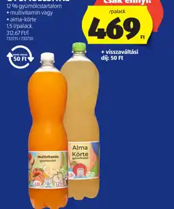 ALDI GYÜMÖLCSITAL ajánlat