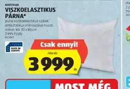 ALDI NOVITESSE VISZKOELASZTIKUS PÁRNA ajánlat
