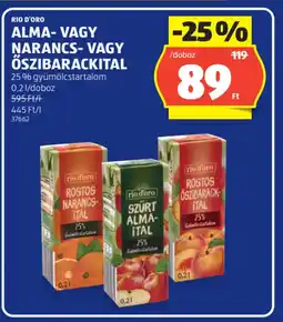 ALDI RIO D'ORO ALMA- VAGY NARANCSITAL ajánlat
