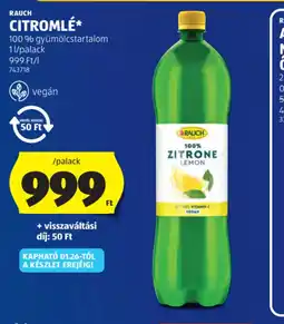ALDI RAUCH CITROMLÉ ajánlat