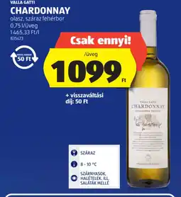 ALDI VALLA GATTI CHARDONNAY ajánlat