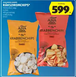 ALDI ASIA GREEN GARDEN RÁKSZIROMCHIPS ajánlat
