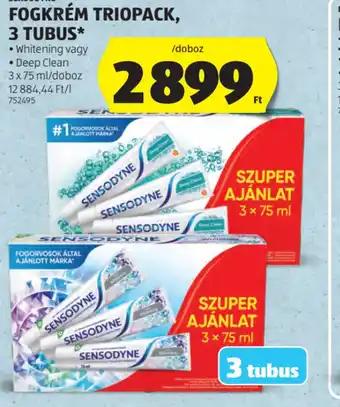 ALDI SENSODYNE FOGKRÉM TRIOPACK ajánlat