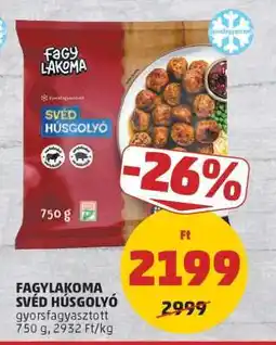 PENNY FAGYLAKOMA SVÉD HÚSGOLYÓ ajánlat