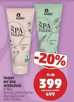 PENNY TODAY MY SPA TUSOLÓGÉL ajánlat