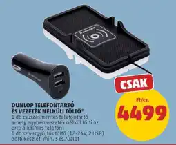 PENNY Dunlop Telefontartó és Vezeték Nélküli Töltő ajánlat