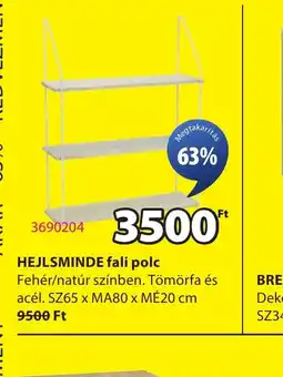 JYSK HEJLSMINDE fali polc ajánlat