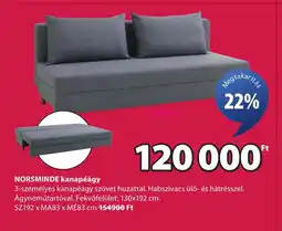 JYSK NORSMINDE kanapéágy ajánlat