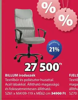 JYSK BILLUM irodaszék ajánlat