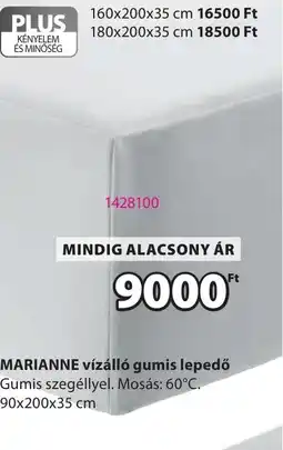 JYSK MARIANNE vízáll gumis lepedő ajánlat