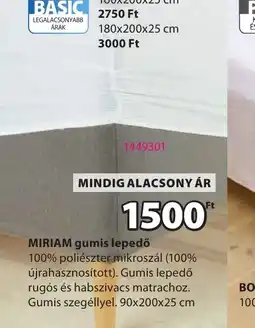 JYSK MIRIAM gumis lepedő ajánlat
