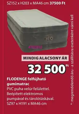 JYSK FLODENGE felfújható gumimatrac ajánlat