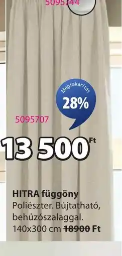 JYSK HITRA függöny ajánlat
