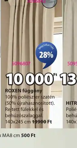 JYSK ROXEN függöny ajánlat