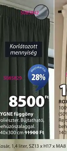 JYSK YGNE függöny ajánlat