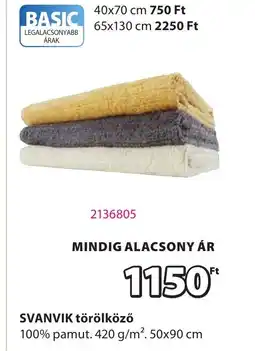 JYSK SVANVIK törölköző ajánlat