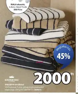 JYSK KRONBORG BREDBYN törölköző ajánlat