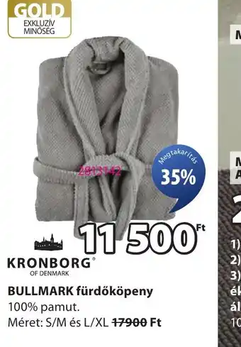 JYSK KRONBORG BULLMARK fürdőköpeny ajánlat