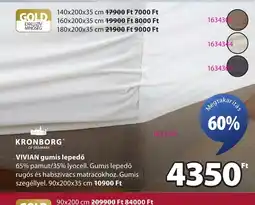 JYSK KRONBORG VIVIAN gumis lepedő ajánlat