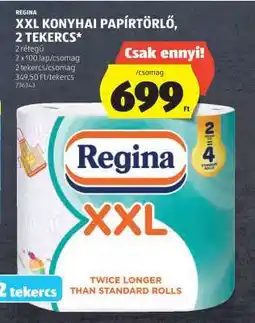 ALDI Regina XXL Konyhai Papírtörlő, 2 Tekercs ajánlat