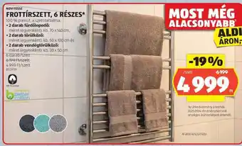 Frottír szett, 6 részes