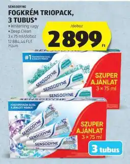 ALDI Sensodyne Fogkrém Triopack, 3 Tubus ajánlat