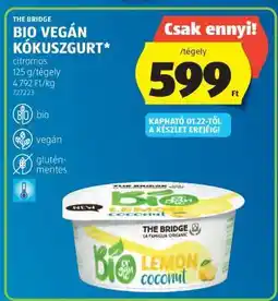 ALDI THE BRIDGE BIO VEGÁN KÓKUSZGURT ajánlat