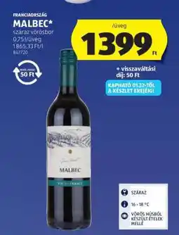 ALDI Malbec ajánlat