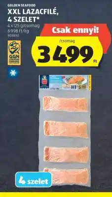 ALDI Golden Seafood XXL Lazacfilé, 4 szelet ajánlat