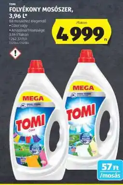 ALDI TOMI FOLYÉKONY MOSÓSZER ajánlat