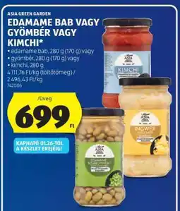 ALDI Asia Green Garden Edamame Bab vagy Gyömbér vagy Kimchi ajánlat