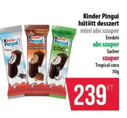 Coop Kinder Pingui hűtött desszert ajánlat