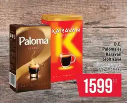 Coop D.E. Paloma és Karaván őrölt kávé ajánlat