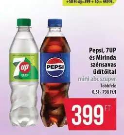 Coop Pepsi, 7UP és Mirinda szénsavas üdítőital ajánlat