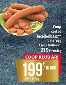Coop Coop sertés lecsókolbász ajánlat