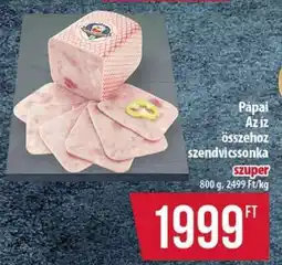 Coop Pápai az íz összehoz szendvicssonka ajánlat
