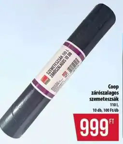Coop Coop zárószalagos szemeteszsák ajánlat
