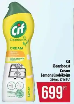 Coop Cif Cleanboost Cream Lemon ajánlat