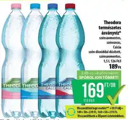 Coop Theodora természetes ásványvíz ajánlat