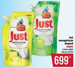 Coop Just mosogatószer doypack ajánlat