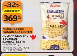 Auchan AUCHAN 4 TOJÁSOS SZÁRAZTÉSZTA ajánlat