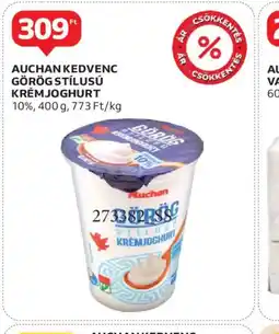 Auchan AUCHAN GÖRÖG STÍLUSÚ KRÉMJOGHURT ajánlat
