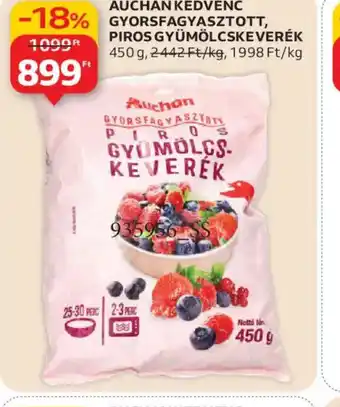 AUCHAN KEDVENC GYÜMÖLCSKEVERÉK