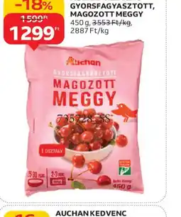 Auchan AUCHAN GYORSFAGYASZTOTT MAGOZOTT MEGGY ajánlat