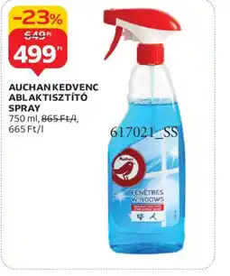 Auchan AUCHAN KEDVENC ABLAKTISZTÍT SPRAY ajánlat