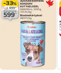 Auchan AUCHAN KEDVENC KUTYAELEDEL ajánlat