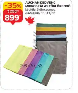 Auchan AUCHAN KEDVENC MIKROSZÁLAS TÖRLŐKENDŐ ajánlat