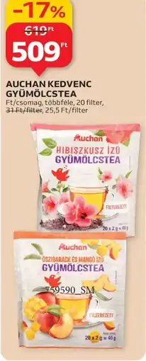 Auchan AUCHAN KEDVENC GYÜMÖLCSTEA ajánlat